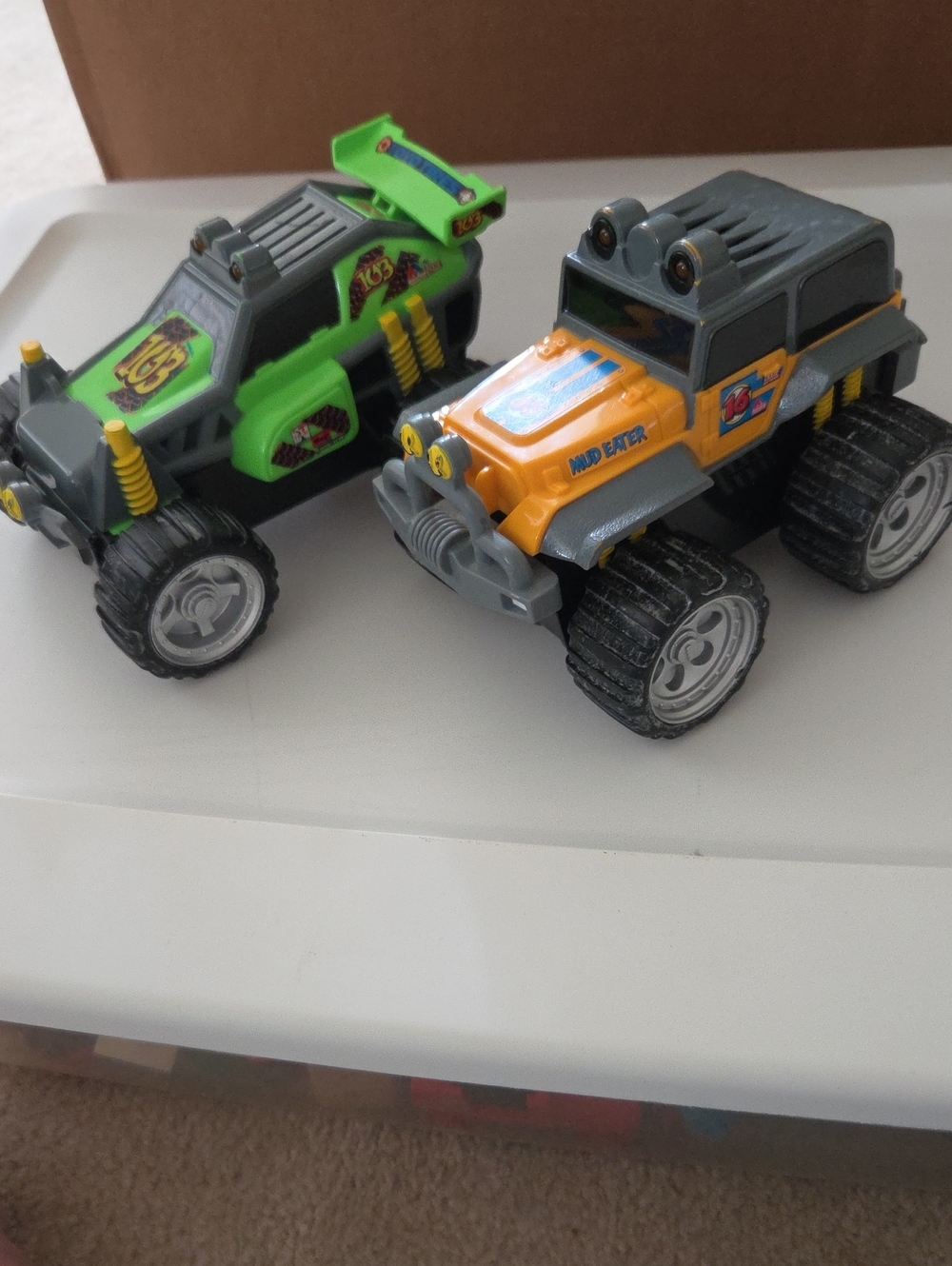 Fisher-Price Shake N Go Off-Road Trucks "Mudeater"and "Sandblaster"